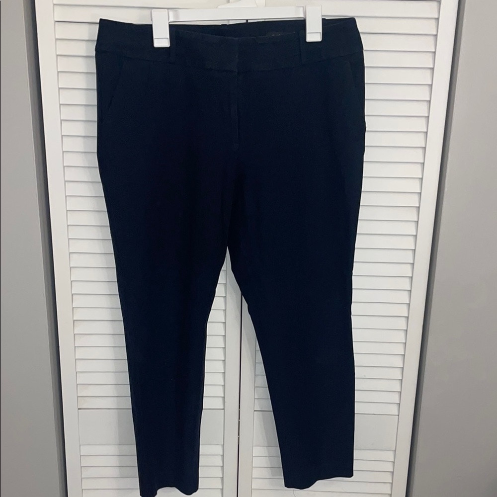Loft Navy Julie Fit (curvy) Skinny Dress Pants